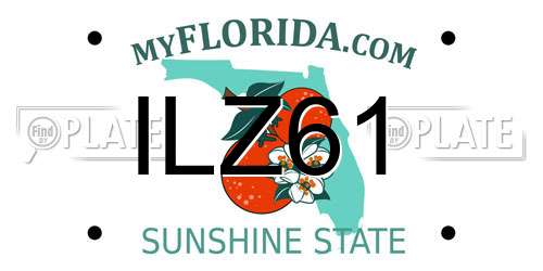 ILZ61 Florida License Plate