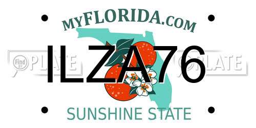 ILZA76 Florida License Plate