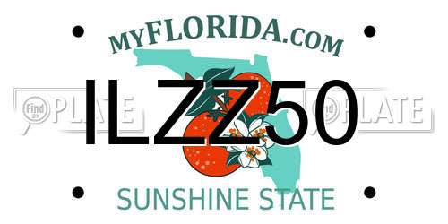 ILZZ50 Florida License Plate