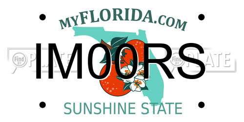 IM00RS Florida License Plate
