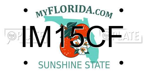 IM15CF Florida License Plate
