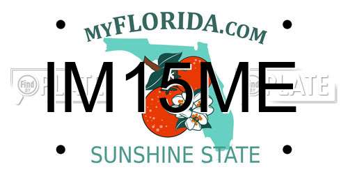 IM15ME Florida License Plate
