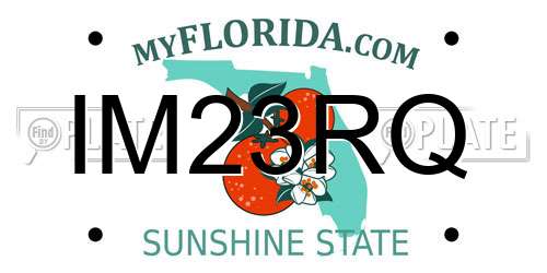 IM23RQ Florida License Plate
