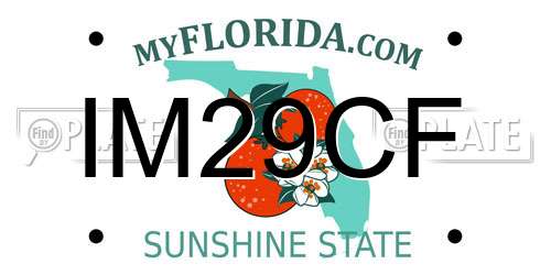 IM29CF Florida License Plate