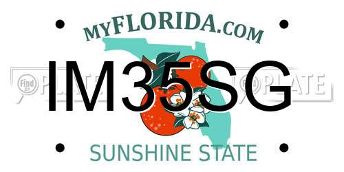 IM35SG Florida License Plate