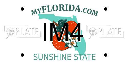 IM4 Florida License Plate