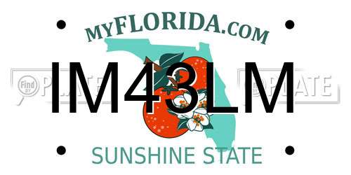 IM43LM Florida License Plate