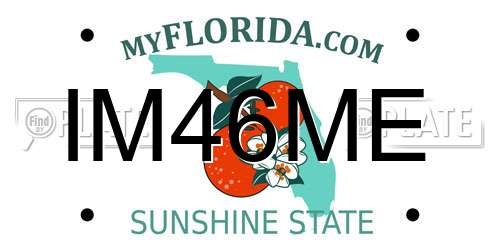 IM46ME Florida License Plate