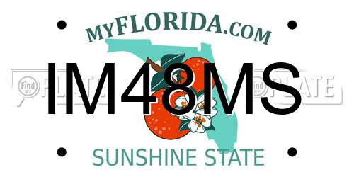 IM48MS Florida License Plate