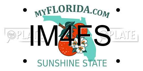 IM4FS Florida License Plate