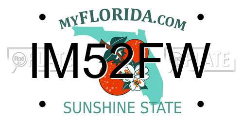 IM52FW Florida License Plate