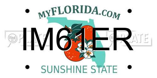 IM61ER Florida License Plate