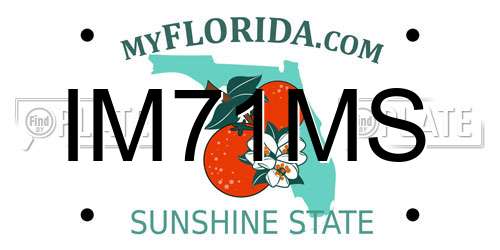 IM71MS Florida License Plate