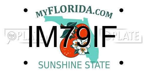 IM79IF Florida License Plate