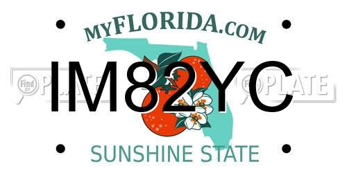 IM82YC Florida License Plate