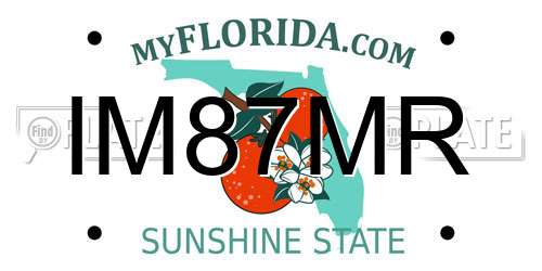 IM87MR Florida License Plate