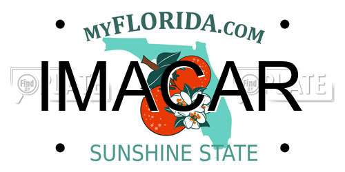 IMACAR Florida License Plate