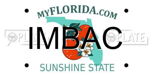 IMBAC Florida License Plate