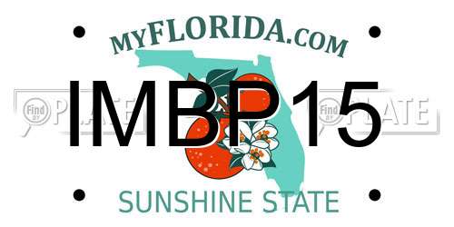 IMBP15 Florida License Plate