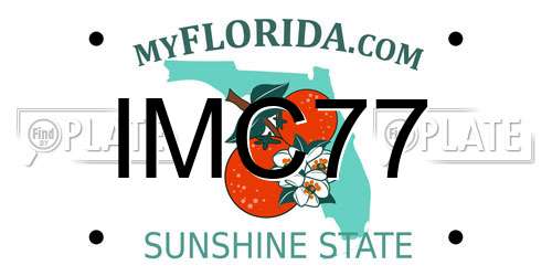 IMC77 Florida License Plate