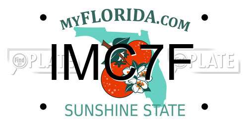 IMC7F Florida License Plate