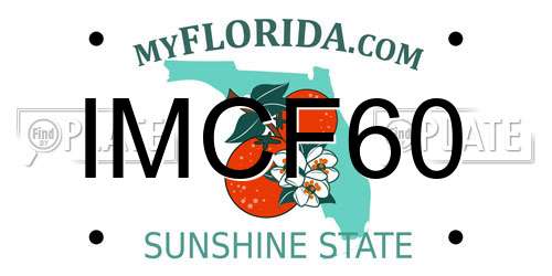 IMCF60 Florida License Plate