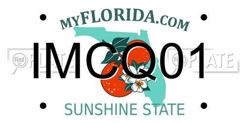 IMCQ01 Florida License Plate