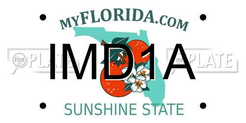 IMD1A Florida License Plate