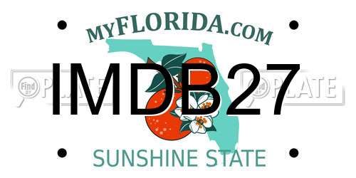 IMDB27 Florida License Plate