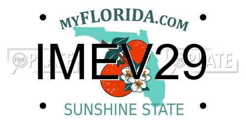 IMEV29 Florida License Plate