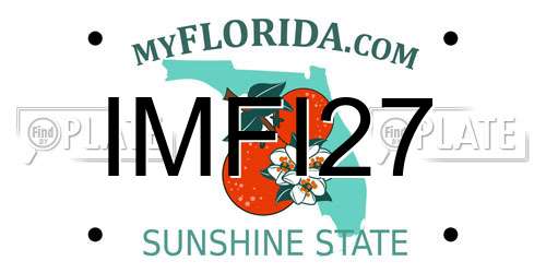 IMFI27 Florida License Plate