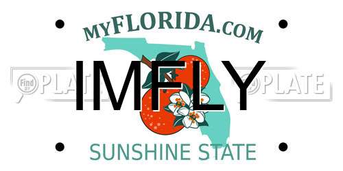 IMFLY Florida License Plate