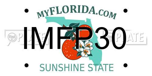 IMFP30 Florida License Plate