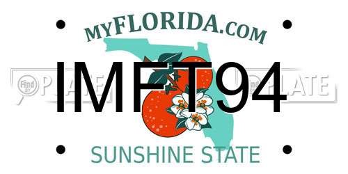 IMFT94 Florida License Plate