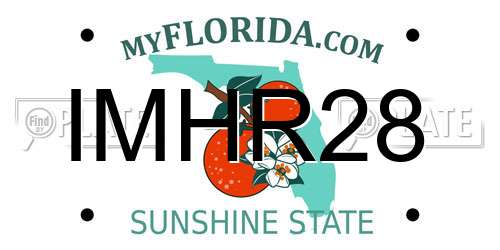 IMHR28 Florida License Plate