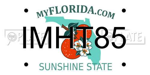IMHT85 Florida License Plate