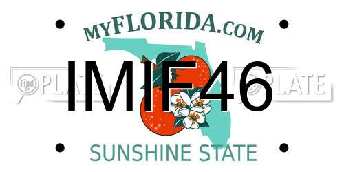 IMIF46 Florida License Plate