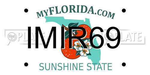 IMIR69 Florida License Plate