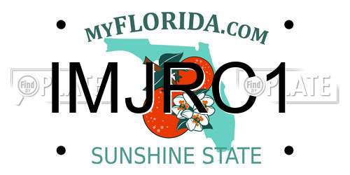 IMJRC1 Florida License Plate