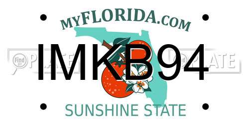 IMKB94 Florida License Plate