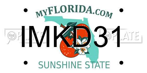 IMKD31 Florida License Plate