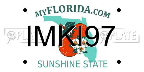 IMKI97 Florida License Plate