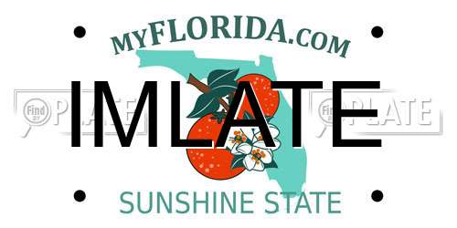 IMLATE Florida License Plate
