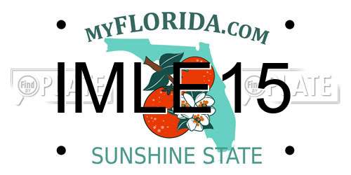 IMLE15 Florida License Plate