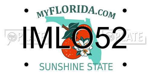 IMLO52 Florida License Plate