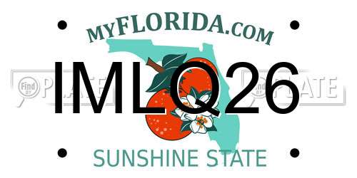 IMLQ26 Florida License Plate