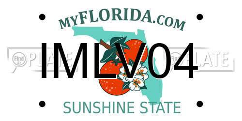IMLV04 Florida License Plate