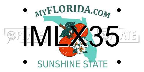 IMLX35 Florida License Plate