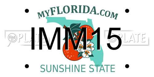 IMM15 Florida License Plate