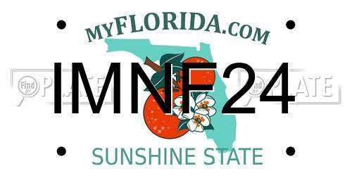 IMNF24 Florida License Plate